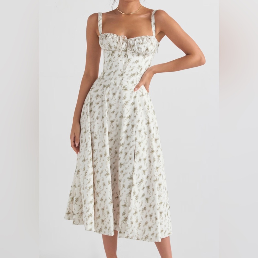 Carmen GARDEN PRINT BUSTIER SUNDRESS - Plus cup